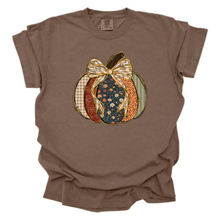 Fall Patterns Pumpkin Brushstroke Bow