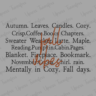 Fall Vibes Black Words Script