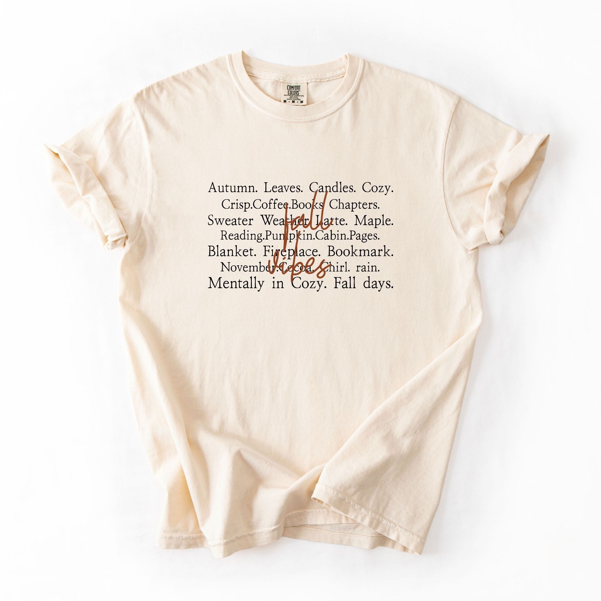 Fall Vibes Black Words Script