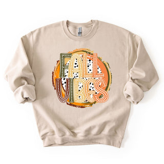 Fall Vibes Polka Dots Circle