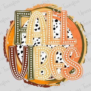 Fall Vibes Polka Dots Circle