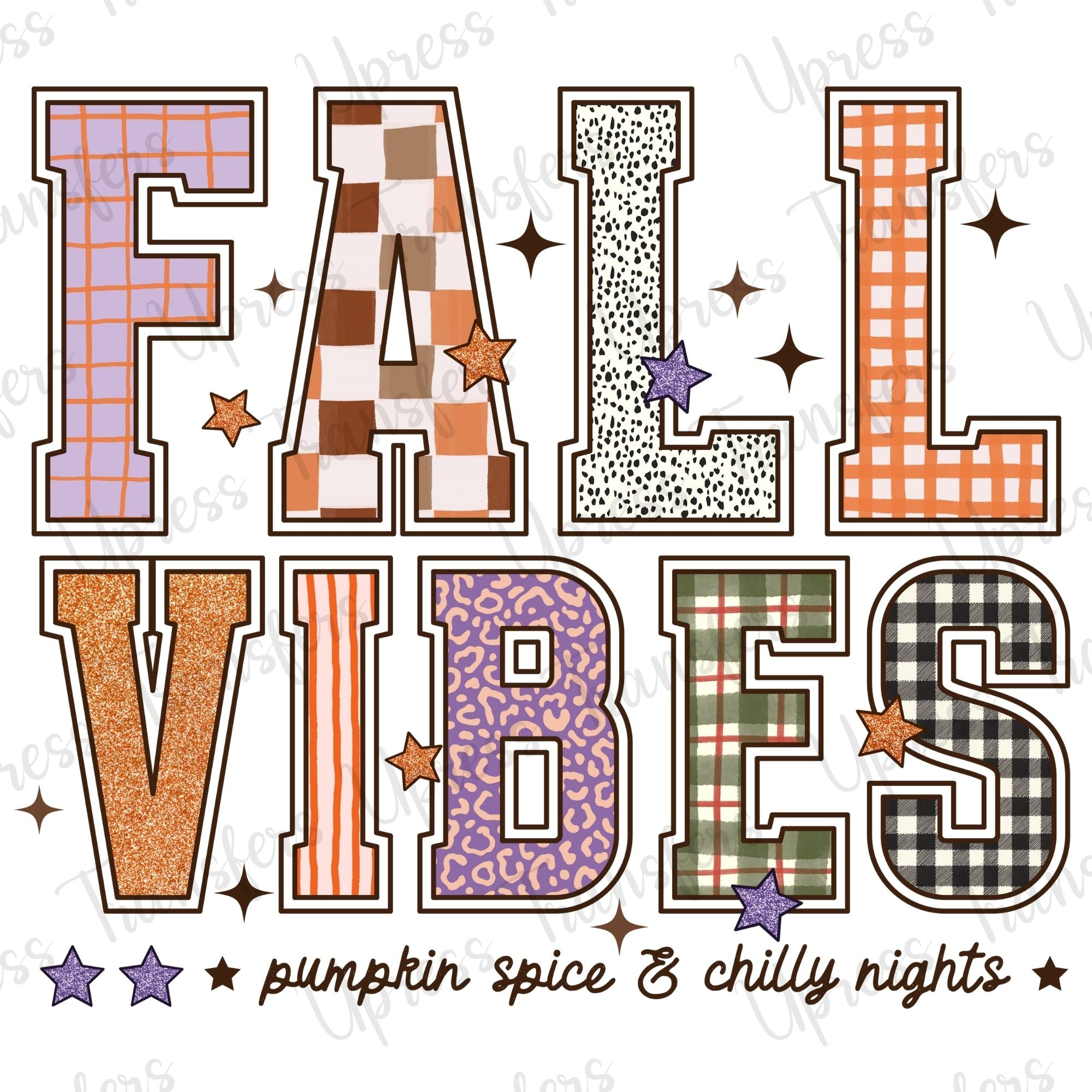 Fall Vibes Trendy Patterned