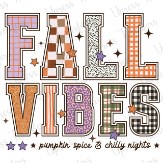 Fall Vibes Trendy Patterned