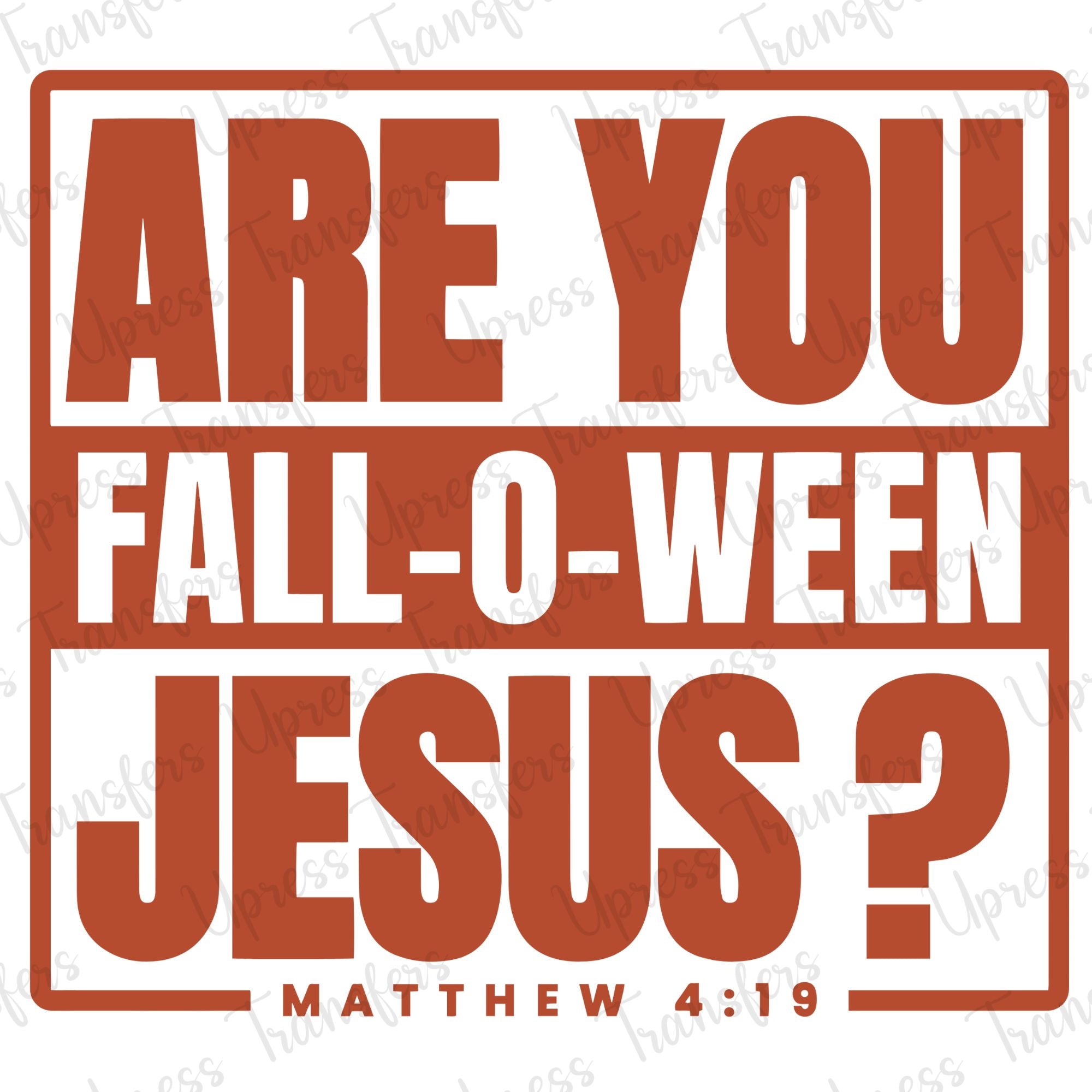 Falloween Jesus Orange