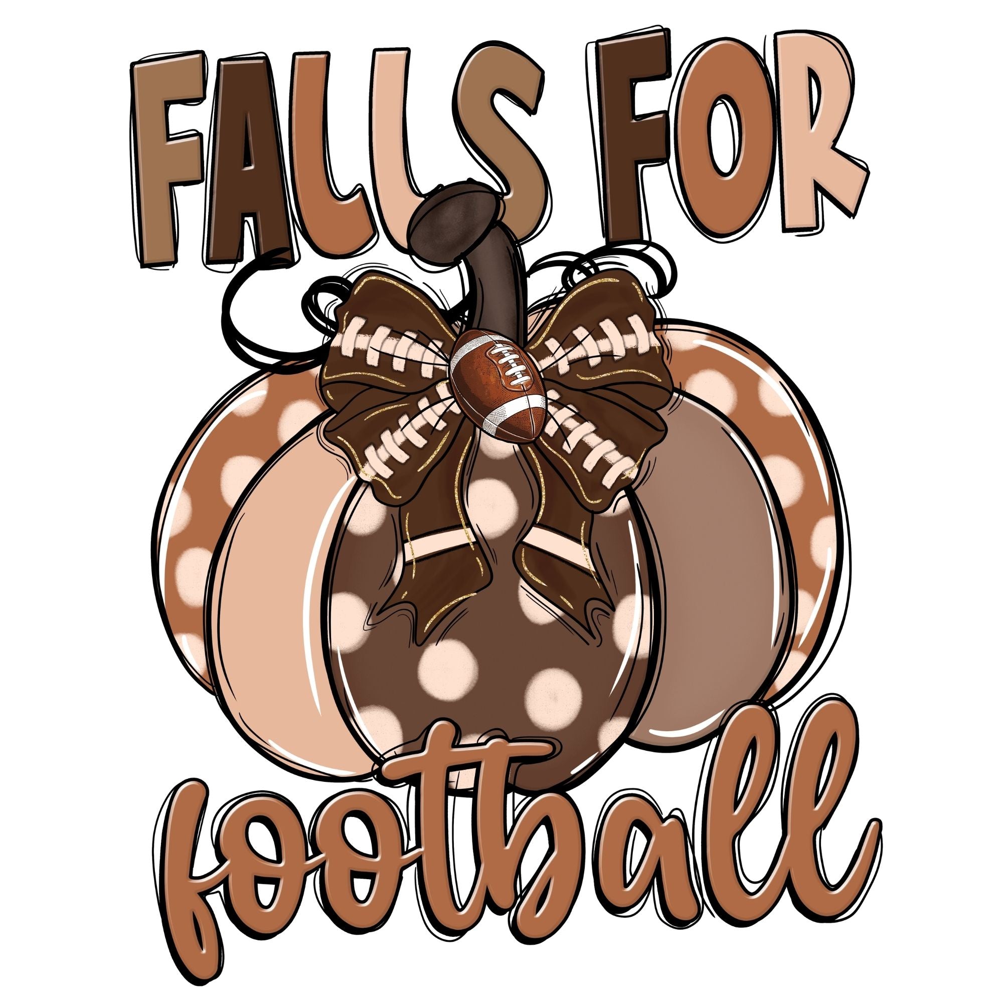 Falls For Football Pumpkin