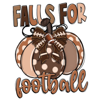 Falls For Football Pumpkin