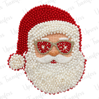 Faux Beaded Santa