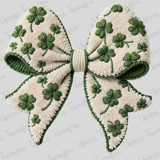 Faux Bow With Four Leaf