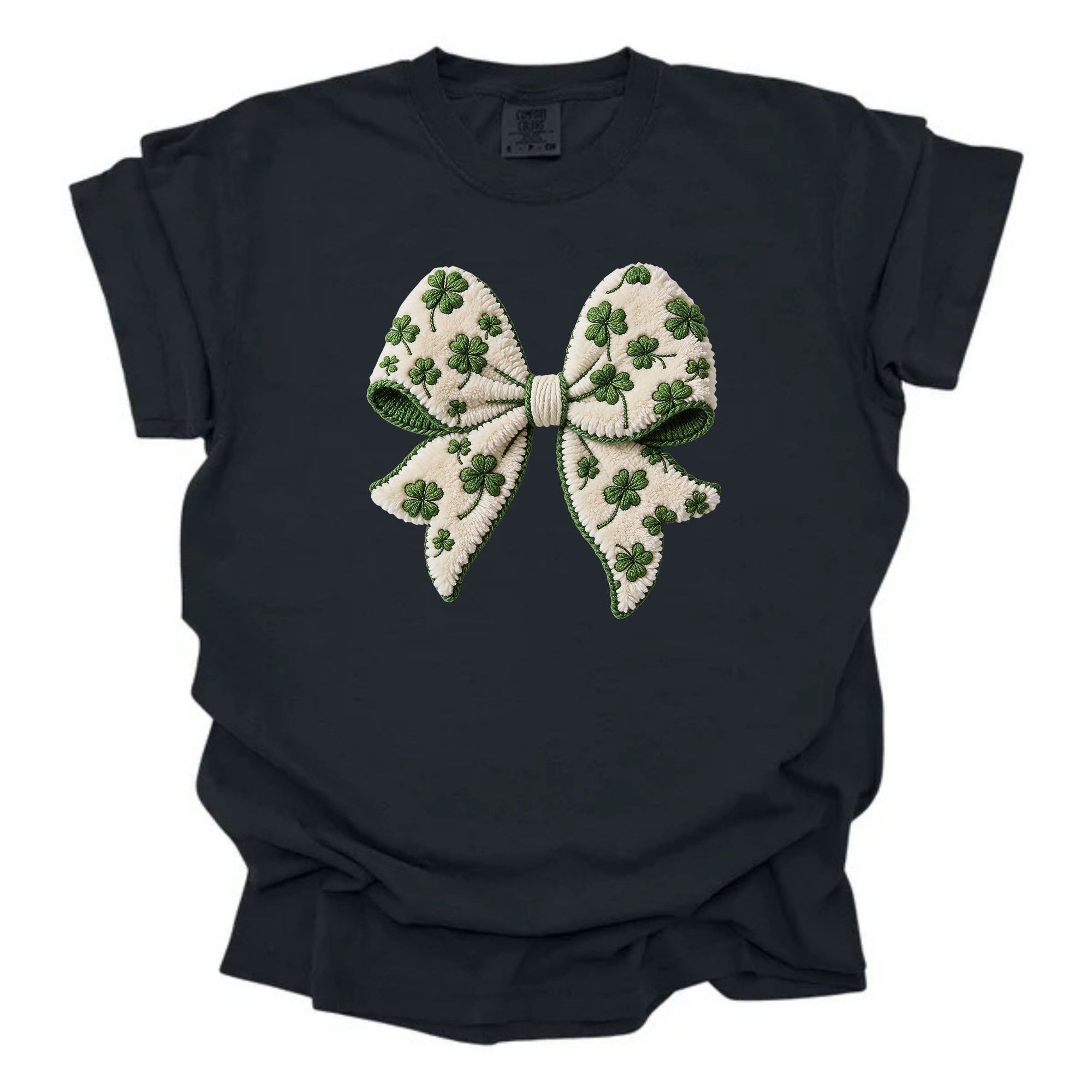Faux Bow With Four Leaf