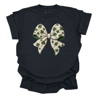 Faux Bow With Four Leaf