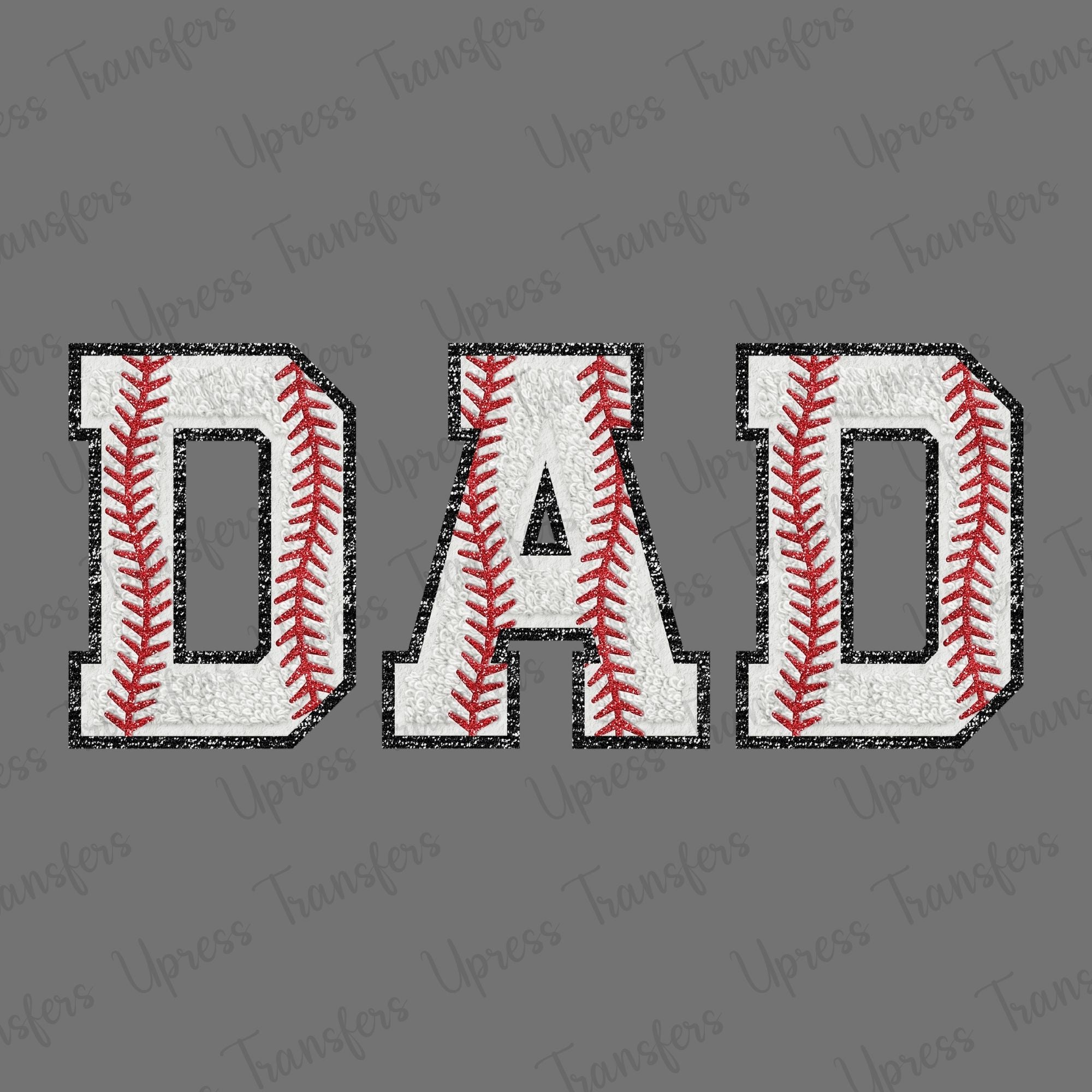 Faux Chenille Patch Dad