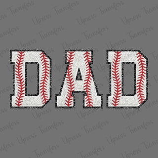 Faux Chenille Patch Dad