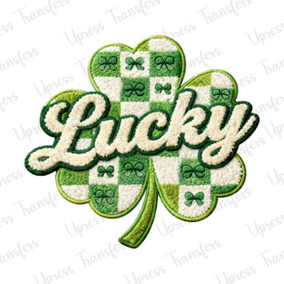 Faux Chinelle Patch Lucky
