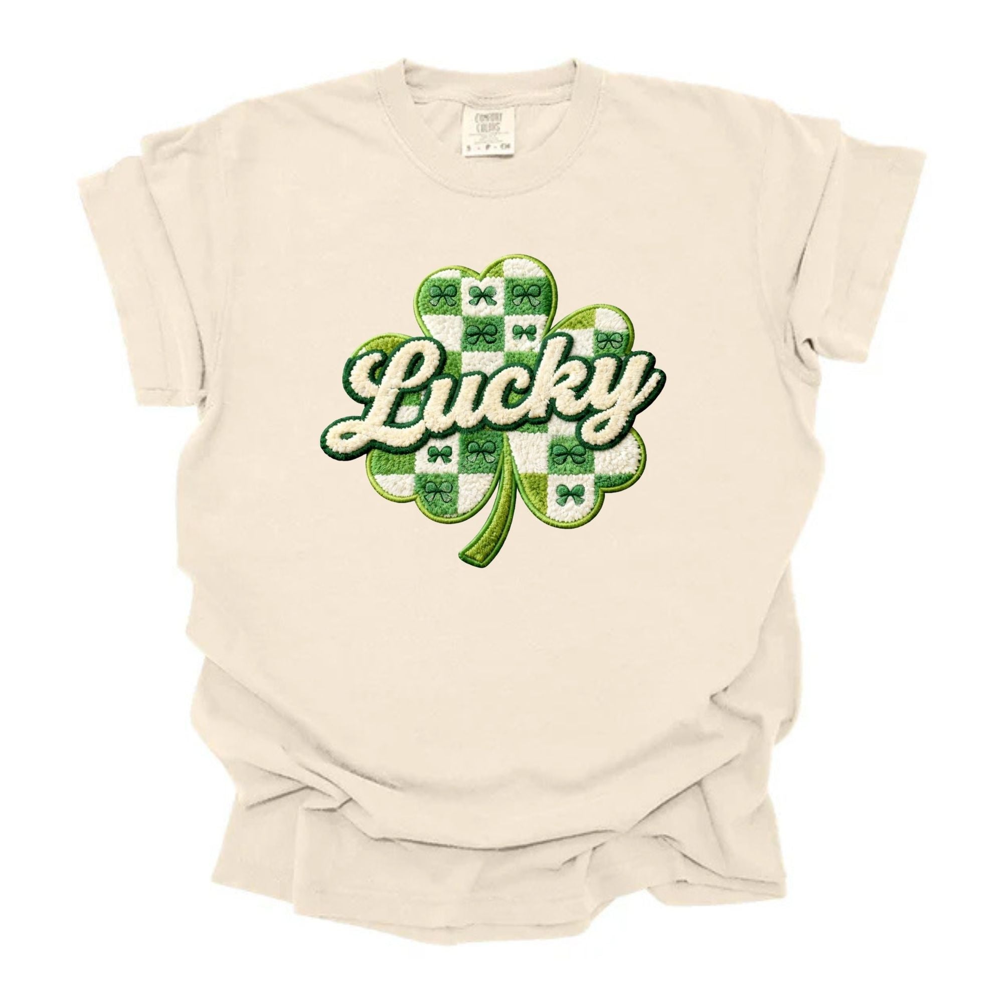 Faux Chinelle Patch Lucky