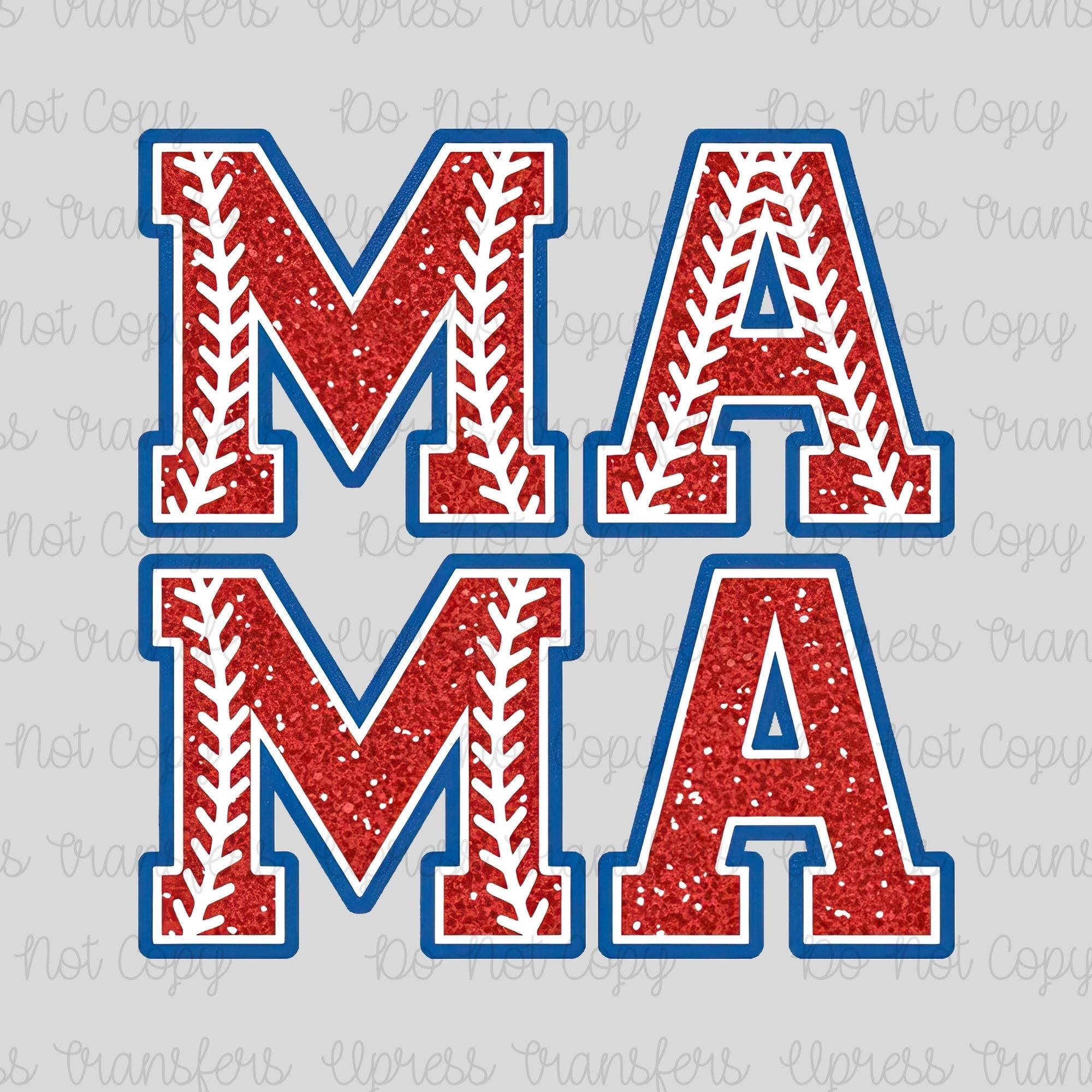 Faux Chunky Glitter Sport Mama