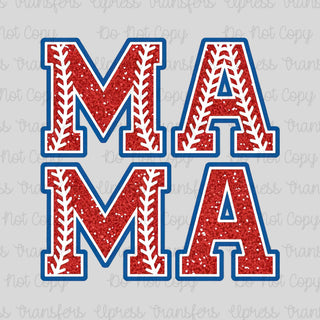 Faux Chunky Glitter Sport Mama
