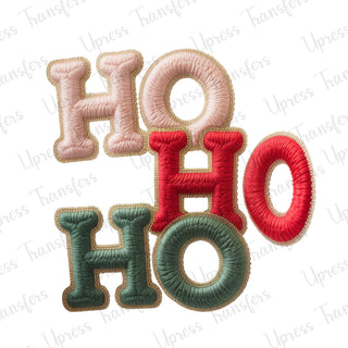 Faux Embroidery Ho Ho Ho