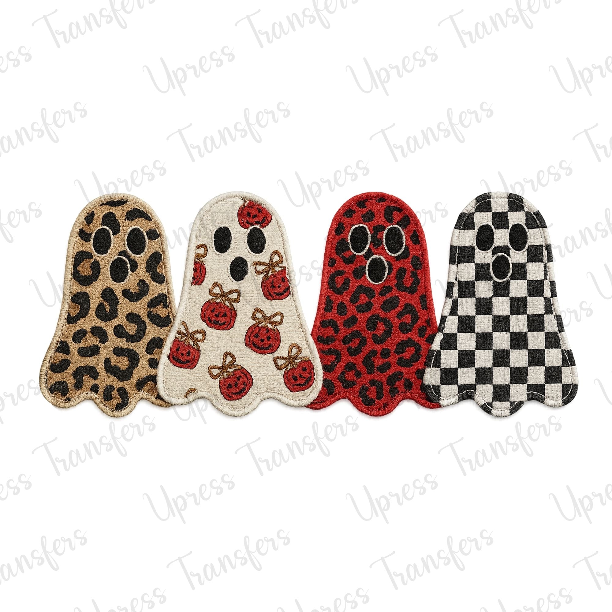 Faux Embroidery Trendy Ghosts