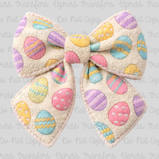 Faux Fabric Easter Bow
