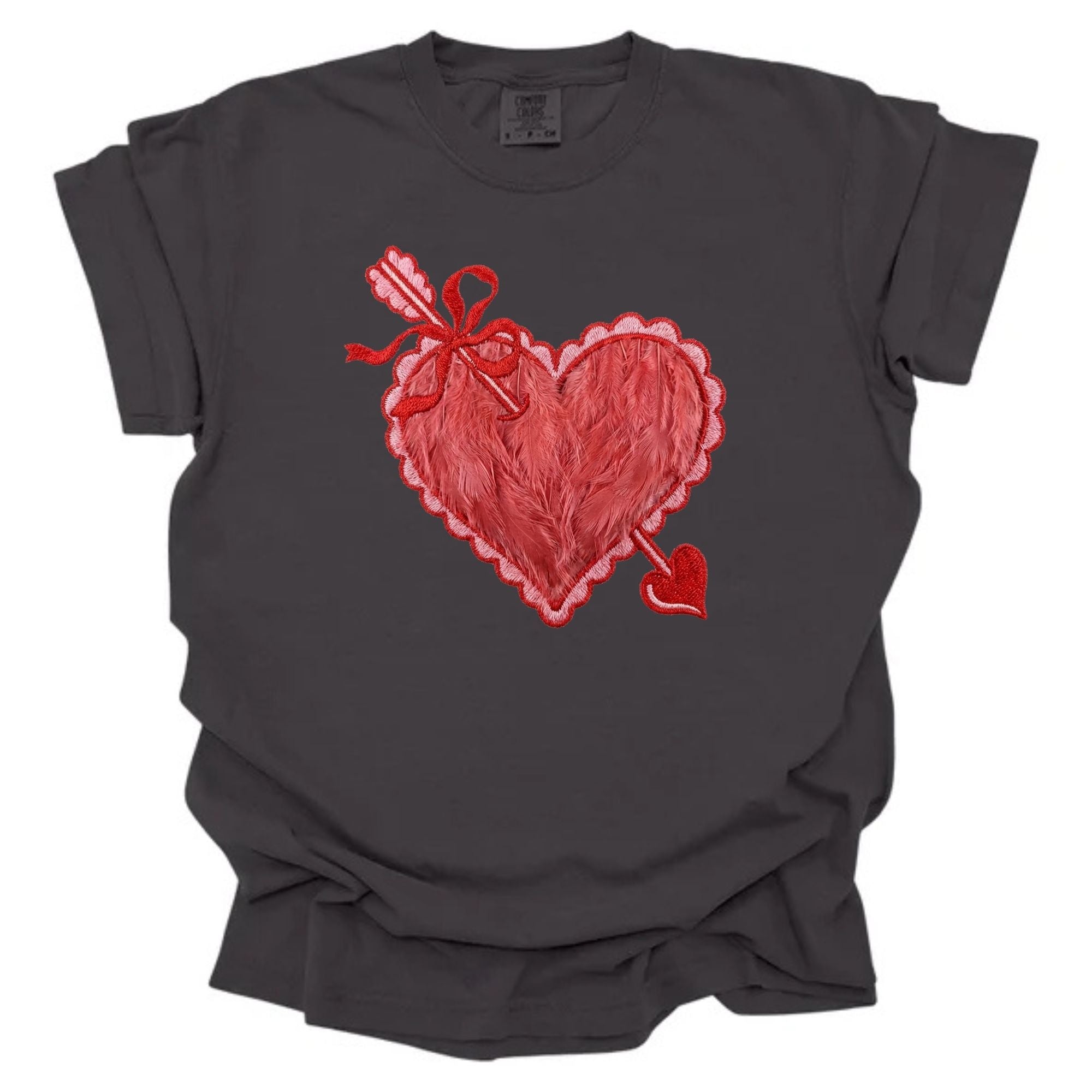 Faux Feather Heart