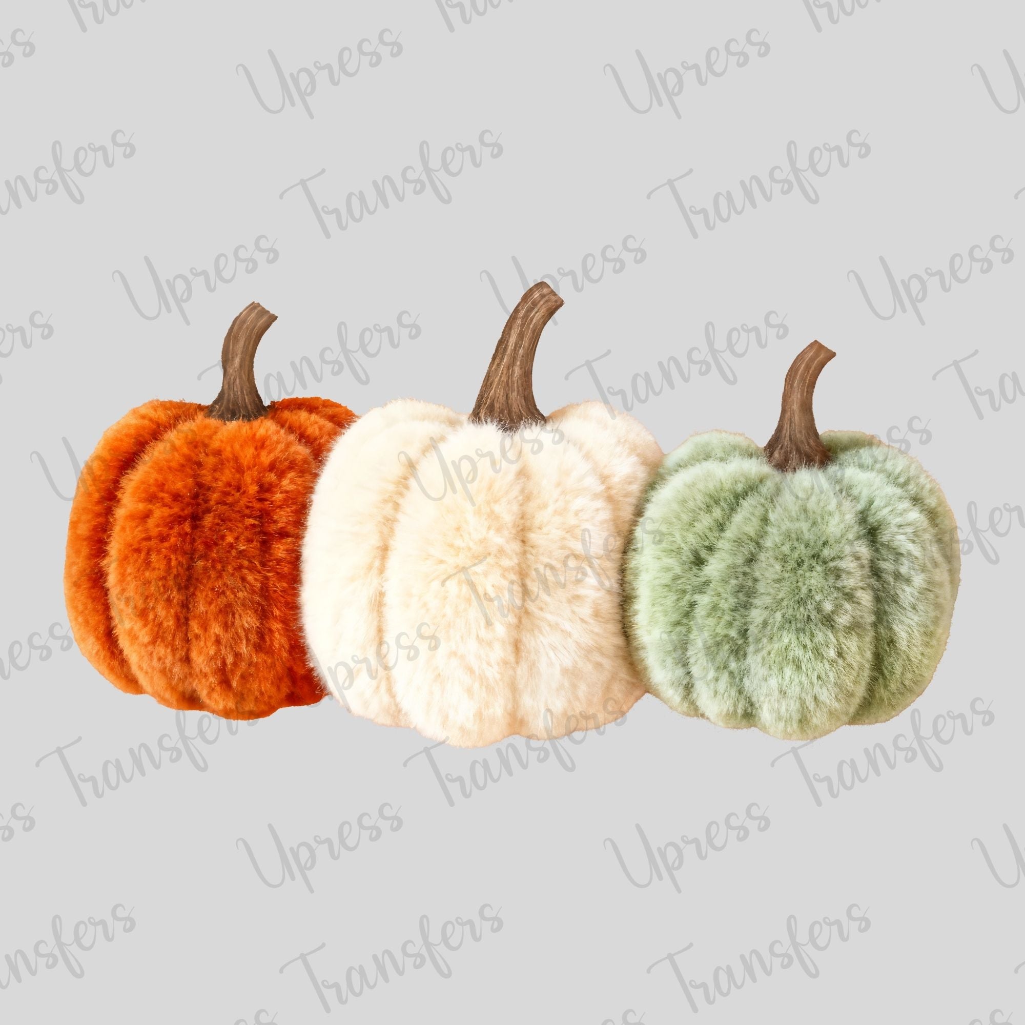 Faux Fuzzy Pumpkins