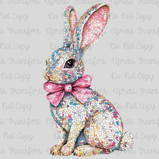 Faux Glass Pieces Bunny