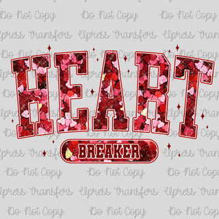 Faux Heart Glitter Heart