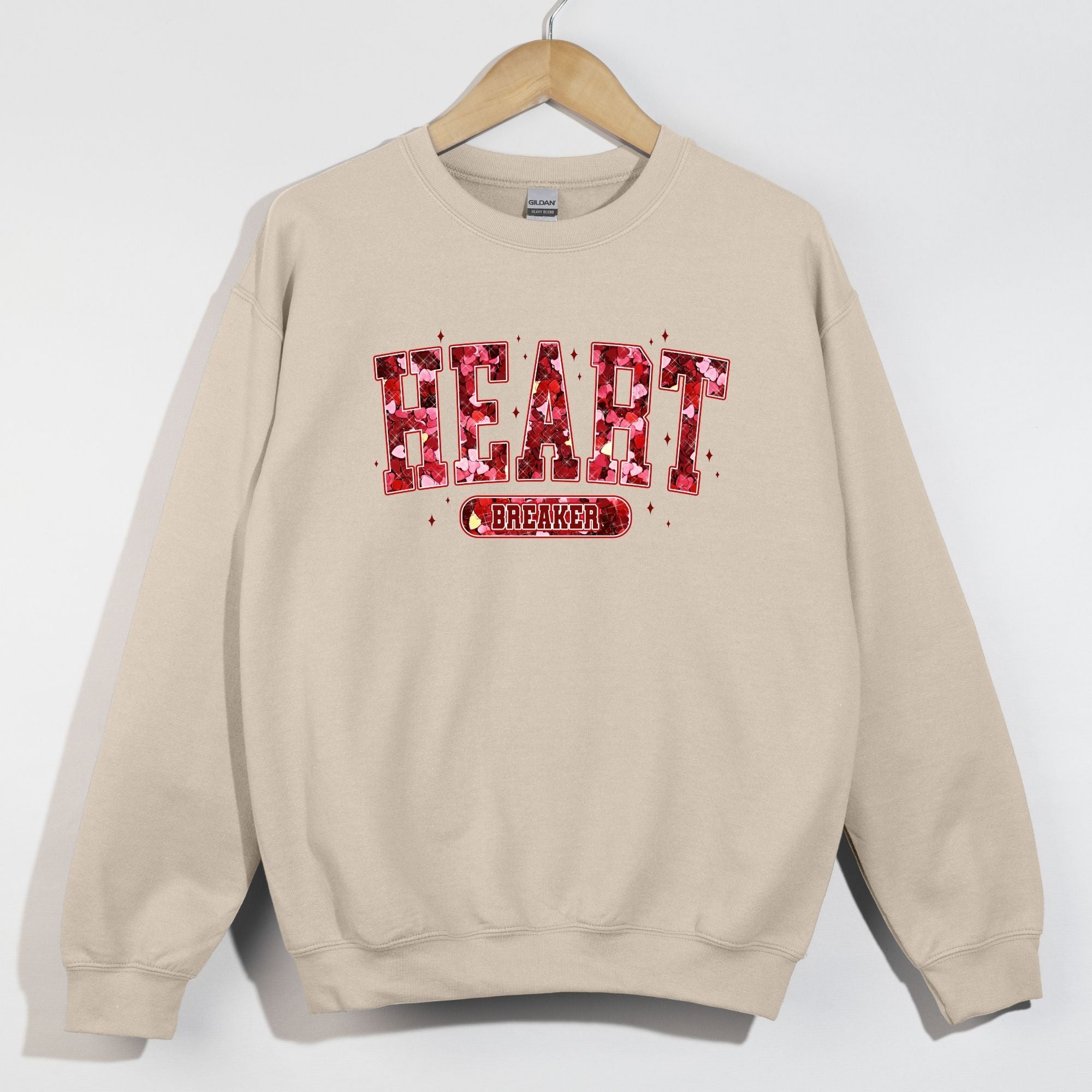 Faux Heart Glitter Heart