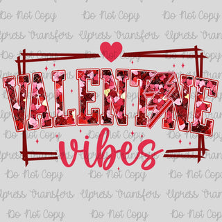 Faux Heart Glitter Valentine