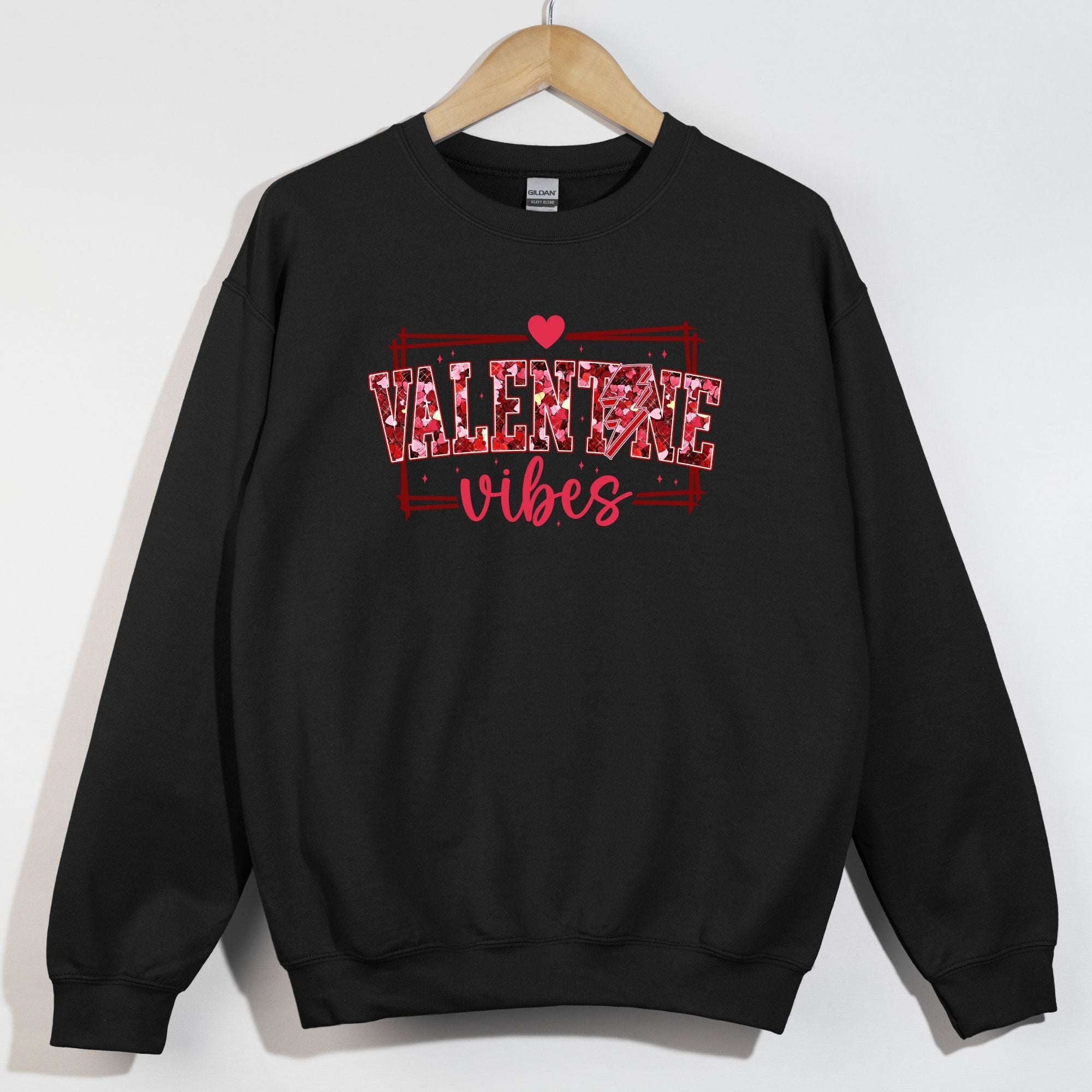 Faux Heart Glitter Valentine