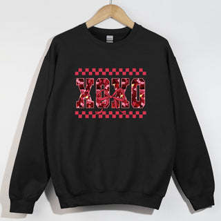 Faux Heart Glitter XOXO