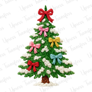 Faux Latch and Hook Christmas Tree