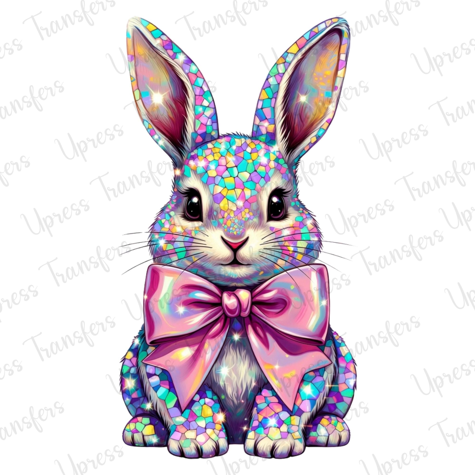 Faux Mosiac Bunny Pretty