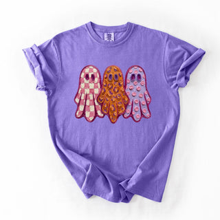 Faux Painted Ghost Trio Cute