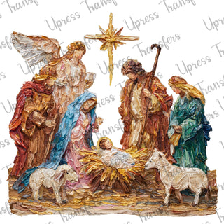 Faux Painted Manger