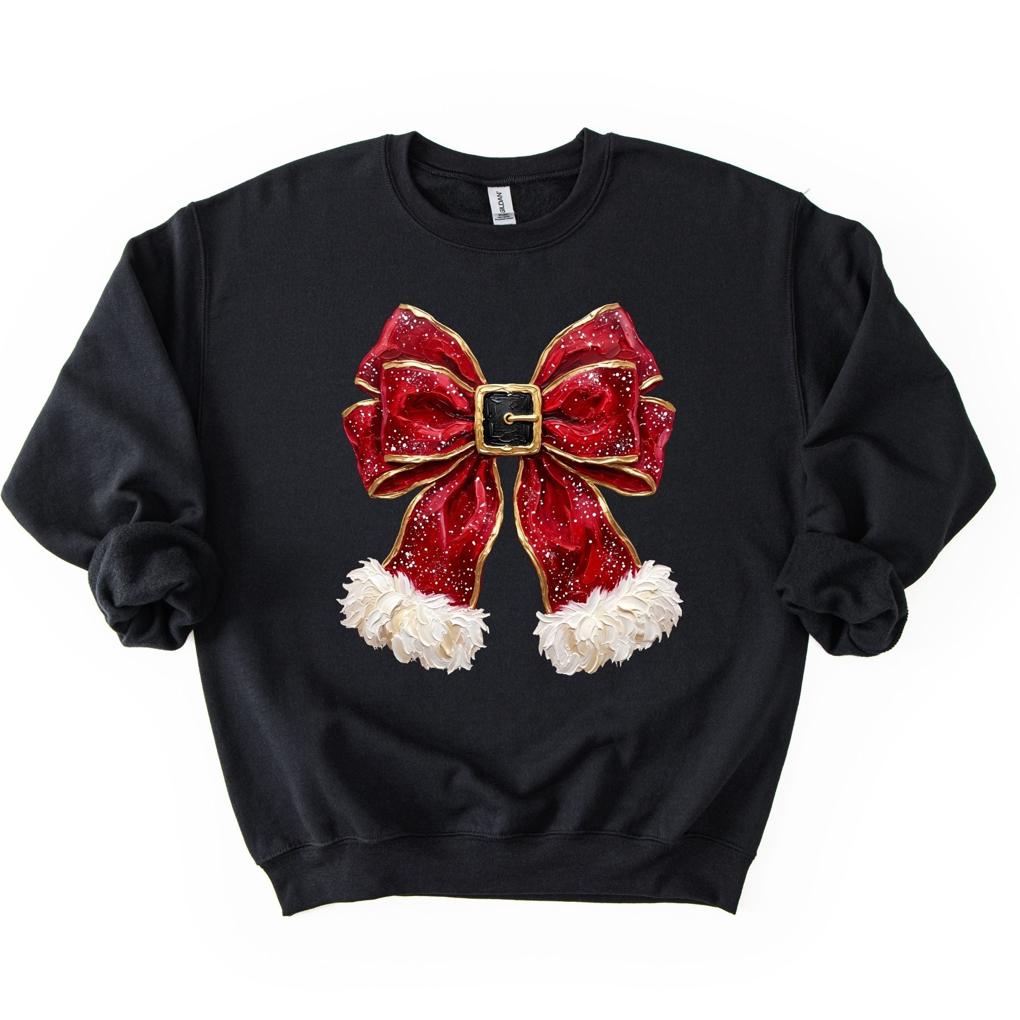 Faux Painted Realistic Christmas Bow