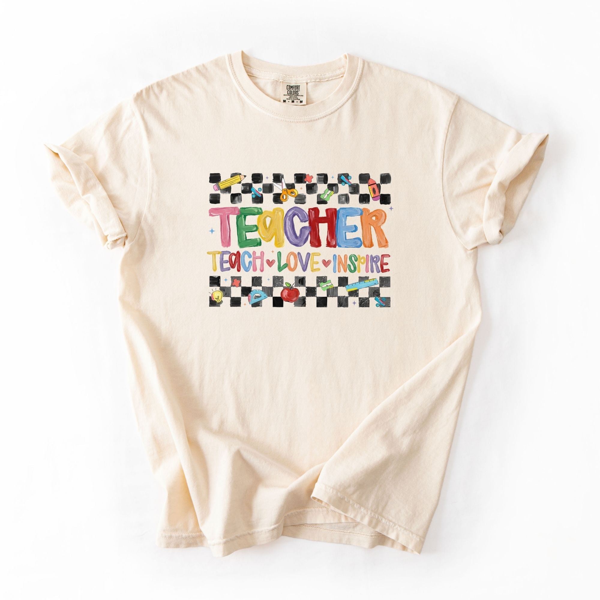 Faux Painted Teacher Checkered