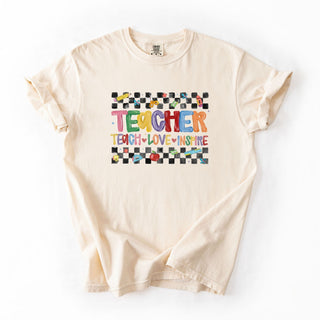 Faux Painted Teacher Checkered