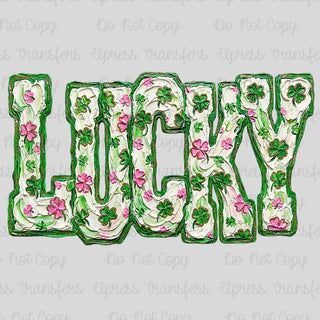 Faux Painted Thick Lucky