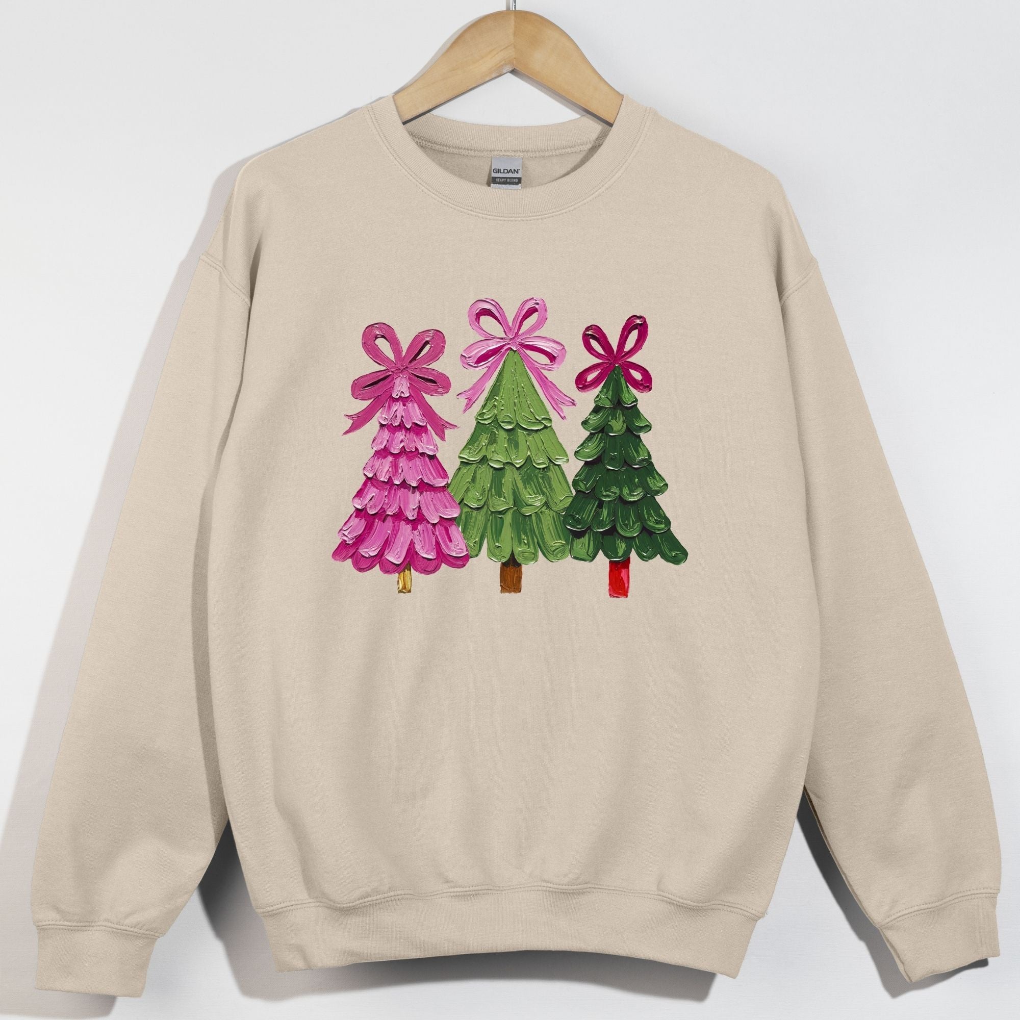 Faux Painted Trees Trio