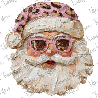 Faux Painted Trendy Santa