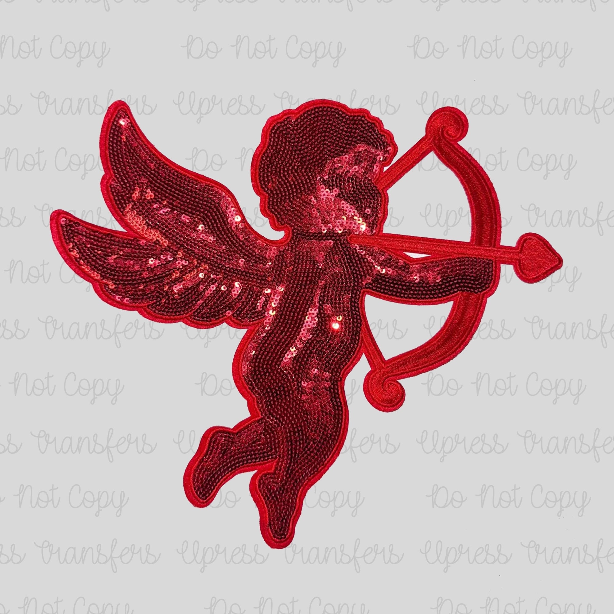 Faux Patch Cupid Red