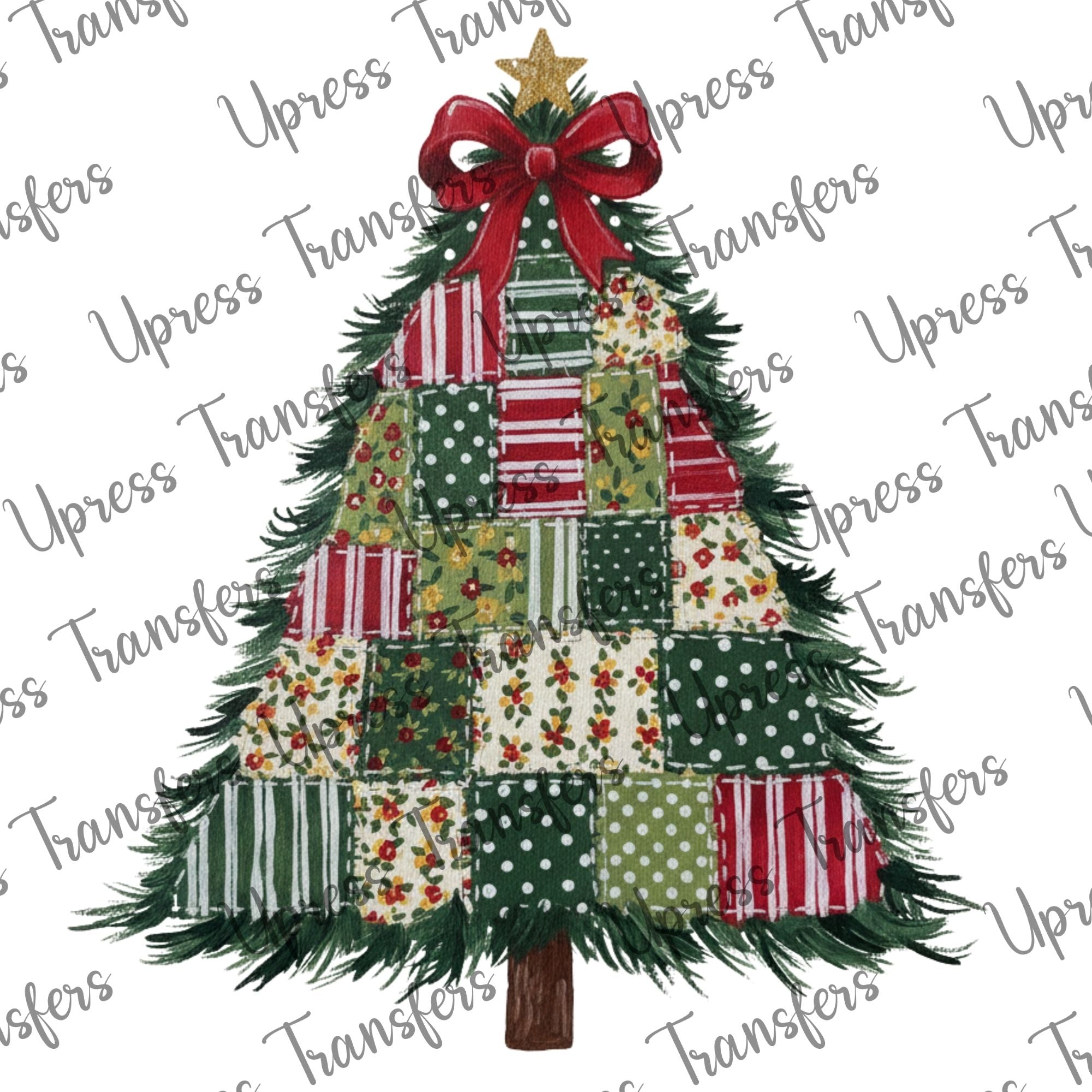 Faux Patchwork Tree