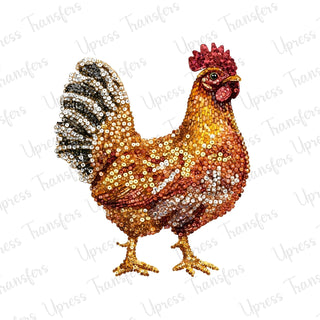 Faux Rhinestone Chicken