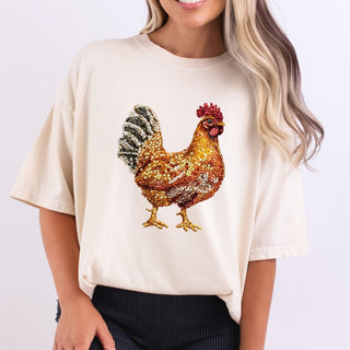 Faux Rhinestone Chicken