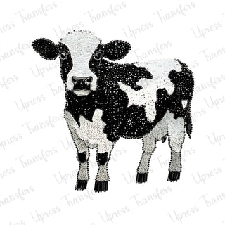 Faux Rhinestone Cow