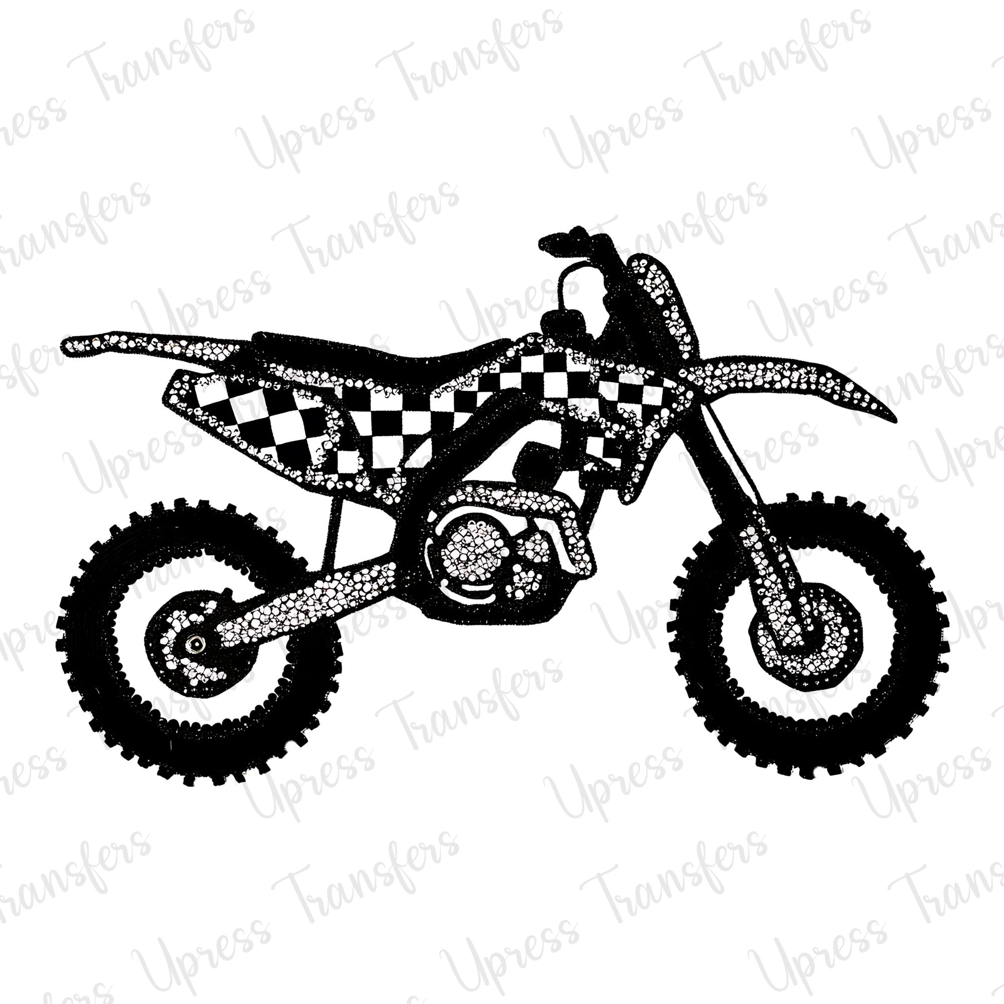 Faux Rhinestone Dirt Bike