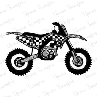 Faux Rhinestone Dirt Bike