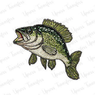 Faux Rhinestone Fish
