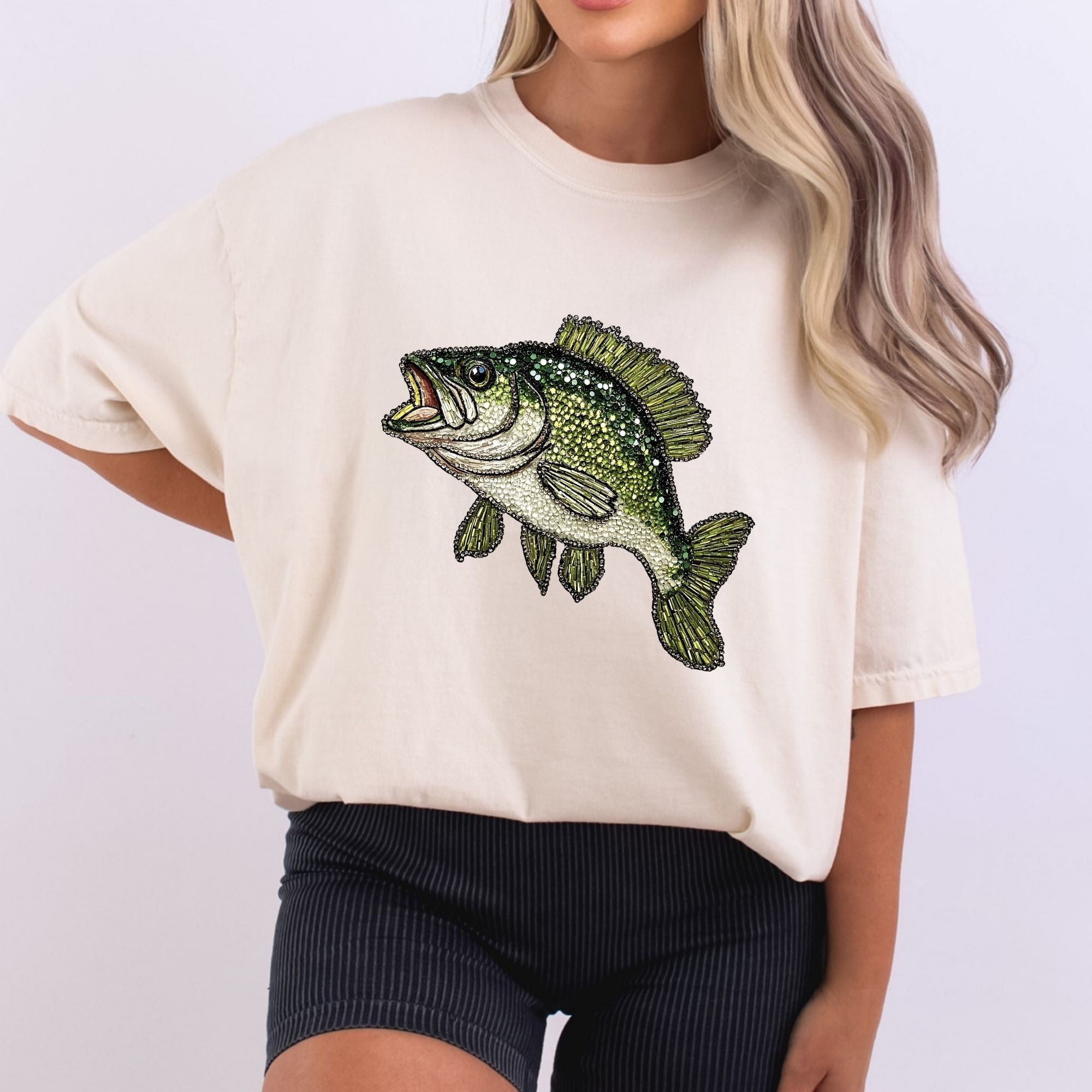 Faux Rhinestone Fish